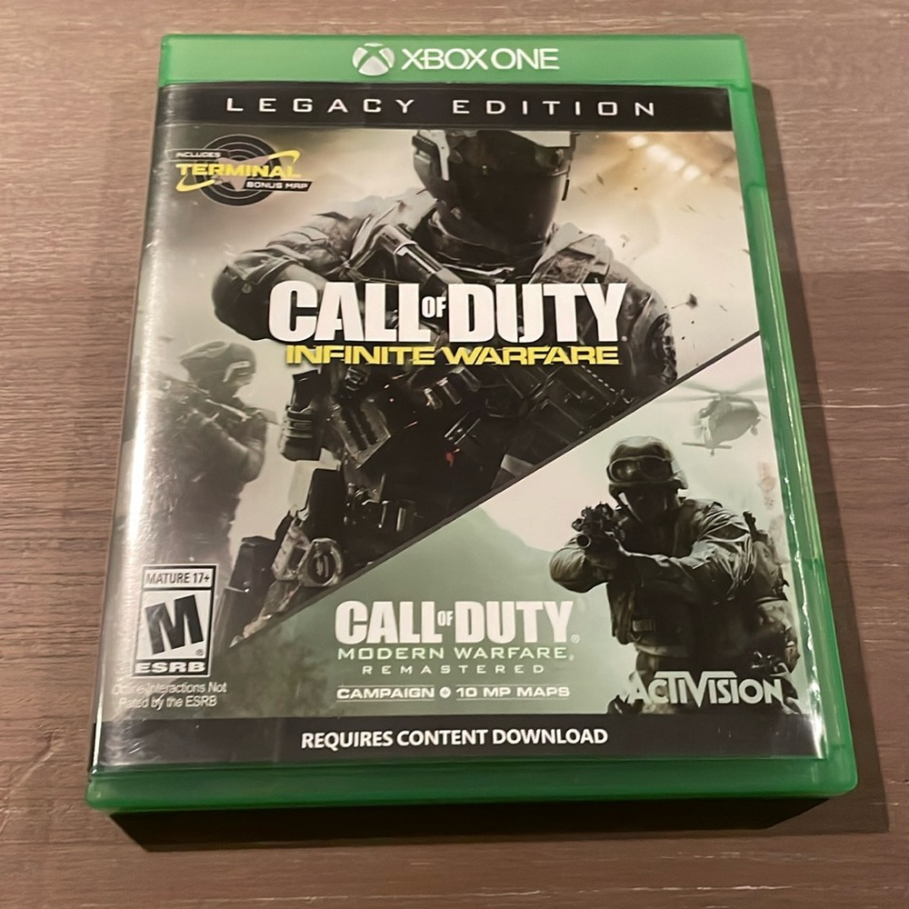Call of duty Legacy Edition includes cod infinite warfare and cod MW remastered